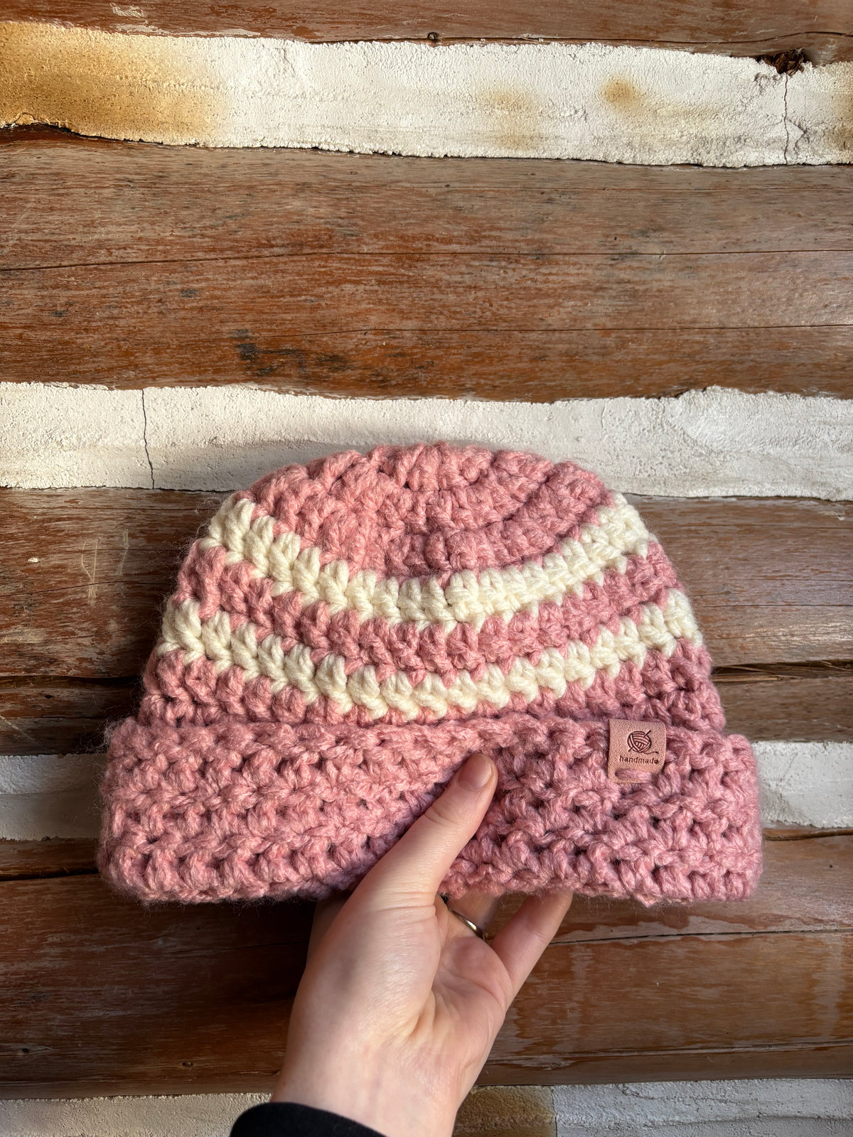 Bonnet rose pâle
