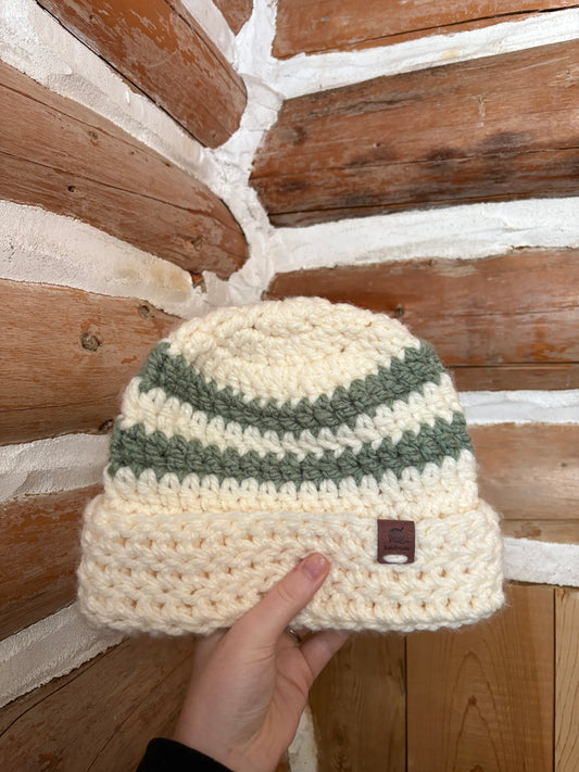 Bonnet blanc et sauge