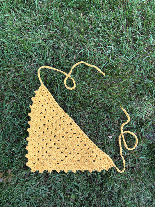Bandana jaune moutarde